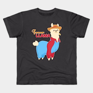 Farmer Llama Kids T-Shirt